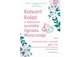 Koncert Kolęd uczniów Ogniska Muzycznego - 14.01.2025