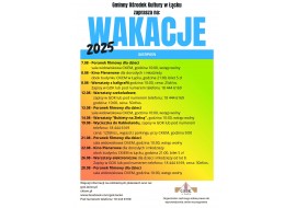 Wakacje - sierpień